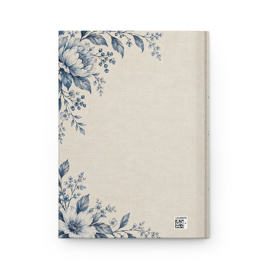 Be Still and Know That I Am God Blue Floral Hardcover Journal