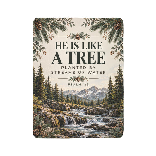 Planted by Streams of Water Fleece Blanket