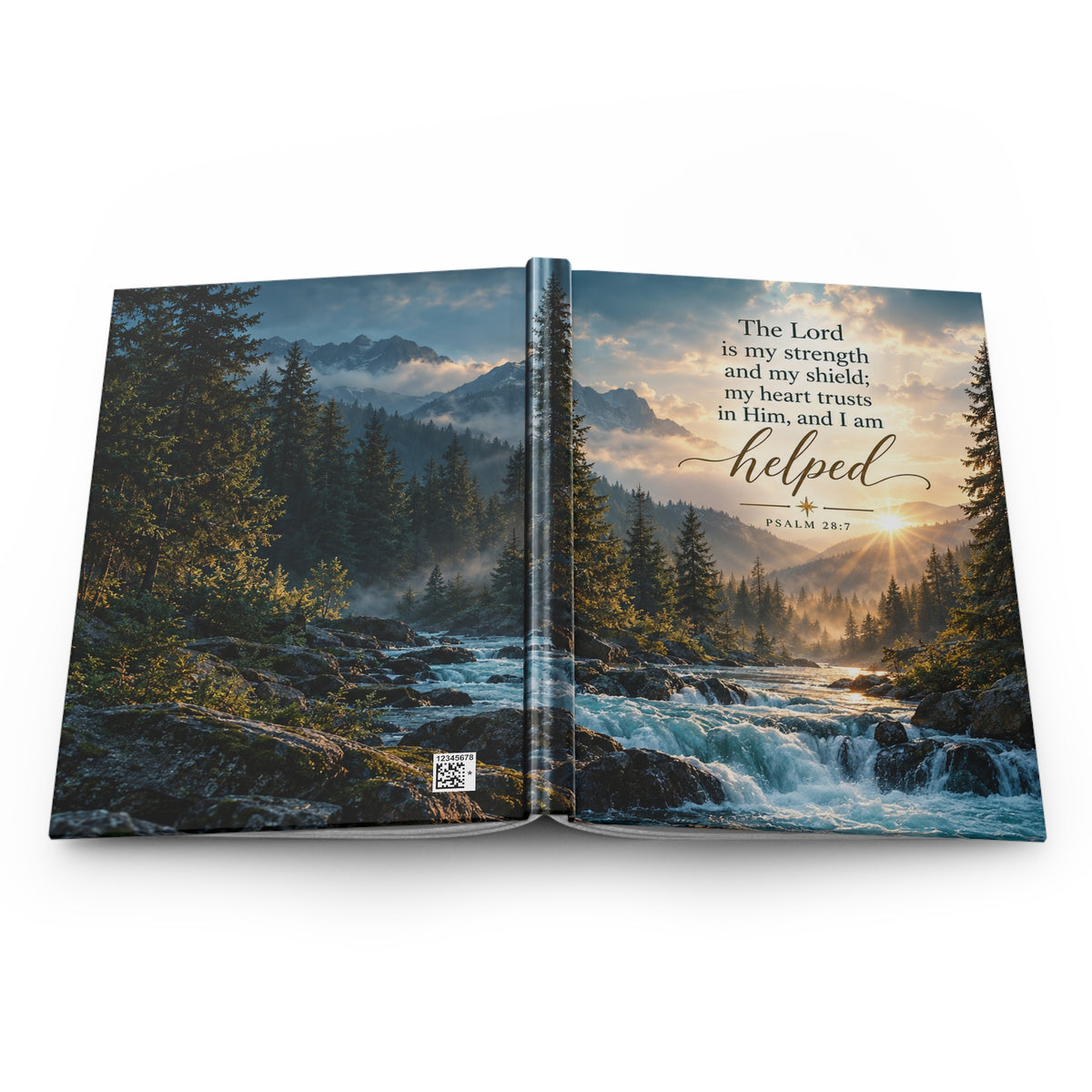 The Lord Is My Strength and My Shield Nature Hardcover Journal
