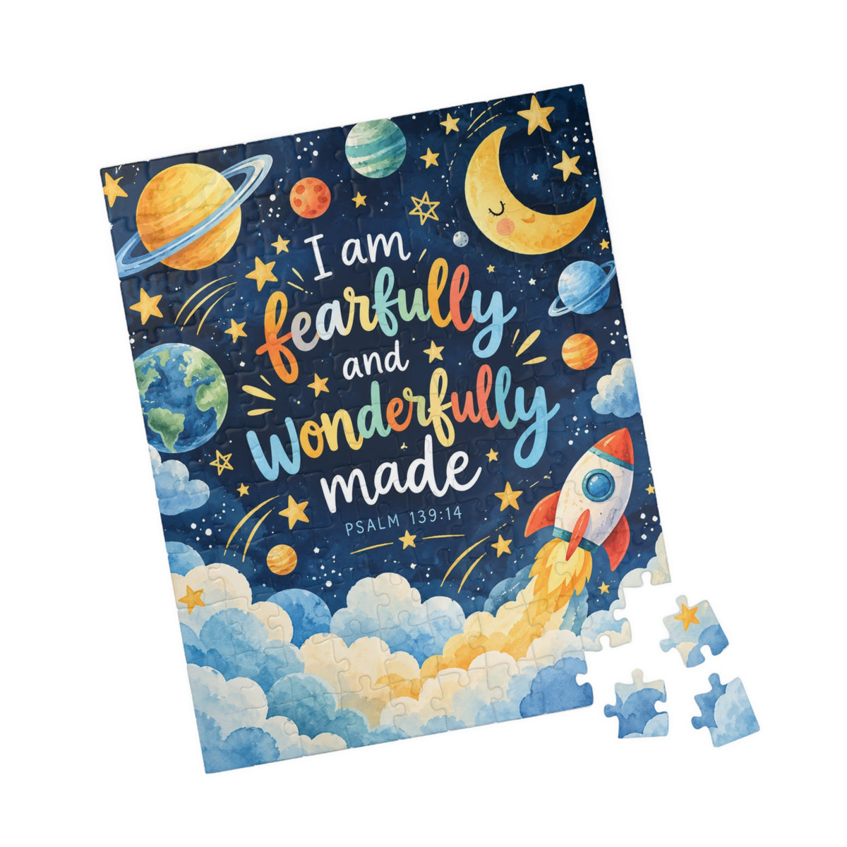 Fearfully and Wonderfully Made Space Rocket Jigsaw Puzzle