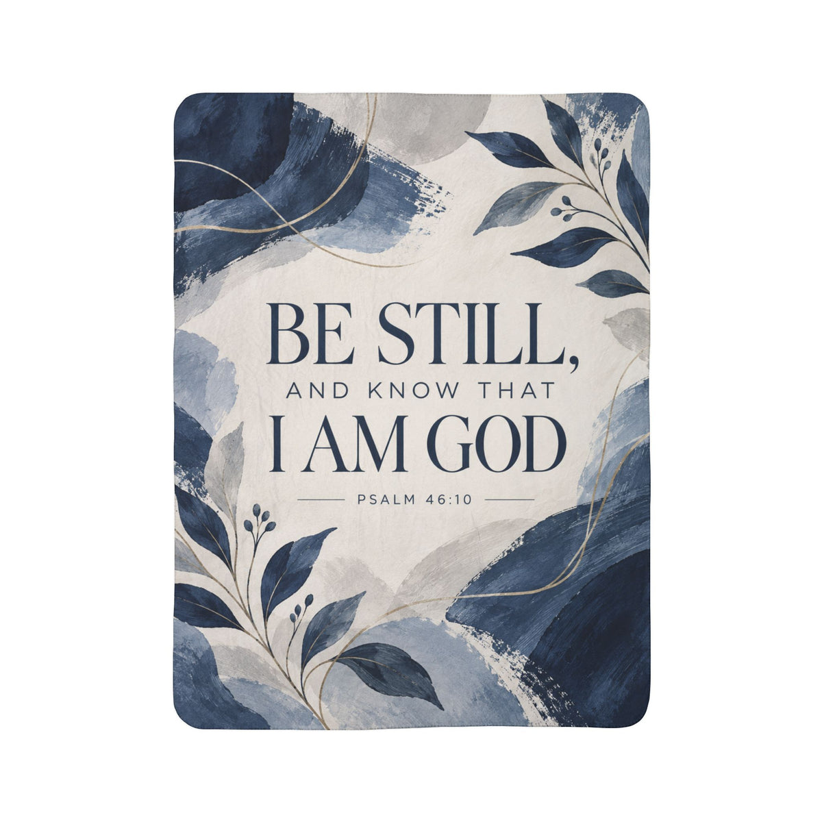 Be Still and Know Sherpa Blanket