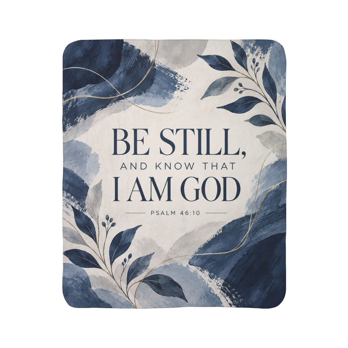 Be Still and Know Sherpa Blanket