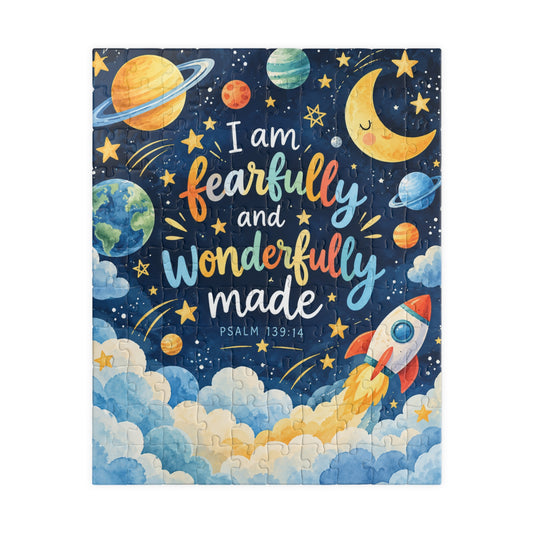 Fearfully and Wonderfully Made Space Rocket Jigsaw Puzzle