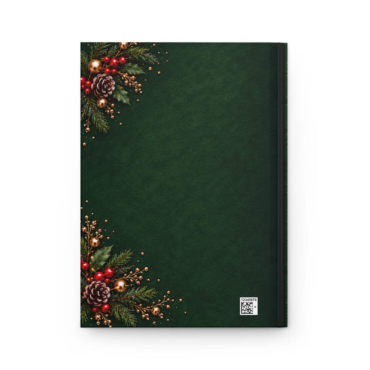 For Unto Us a Child Is Born Evergreen Christmas Hardcover Journal