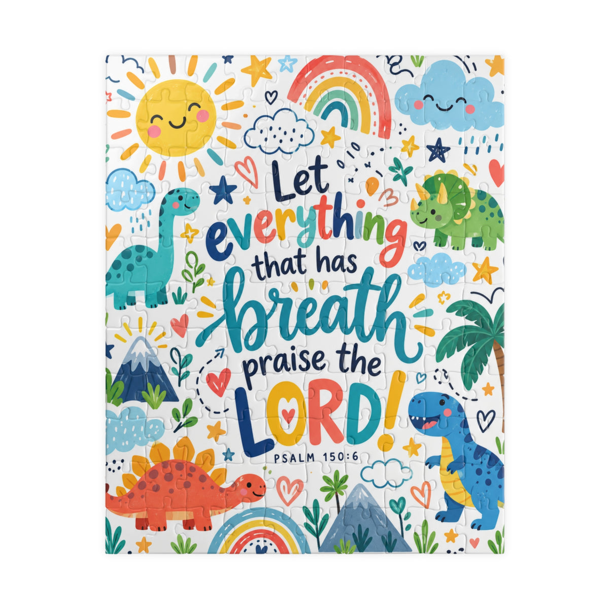 Let Every Thing Praise the Lord Dinosaurs Jigsaw Puzzle