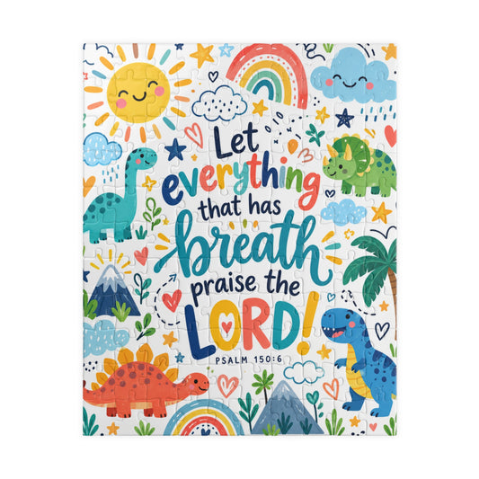 Let Every Thing Praise the Lord Dinosaurs Jigsaw Puzzle
