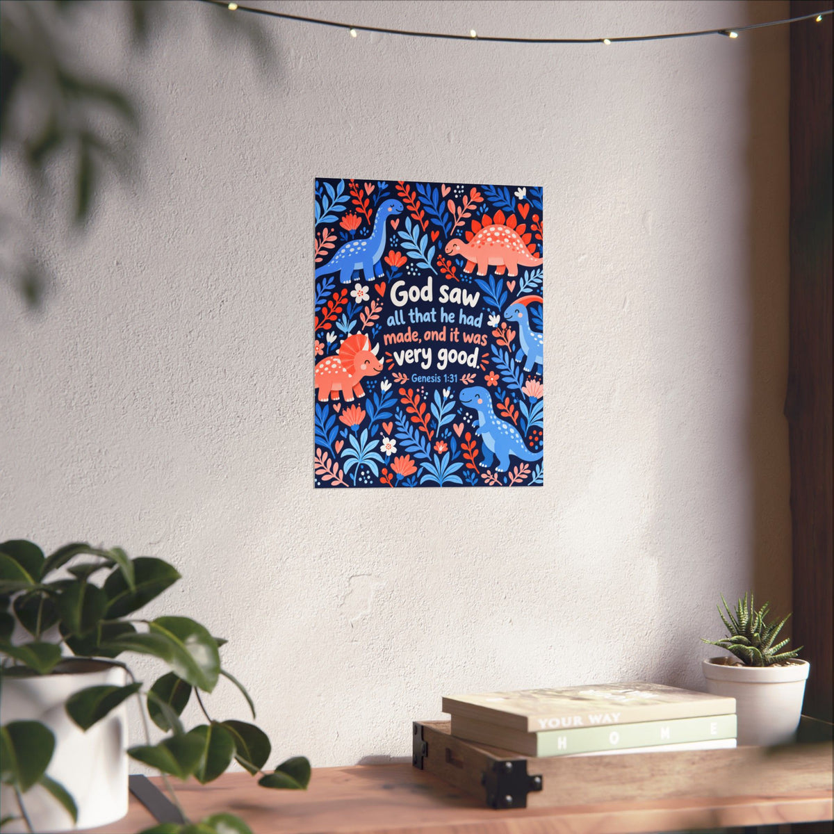 God Saw That It Was Very Good Dinosaurs Wall Art