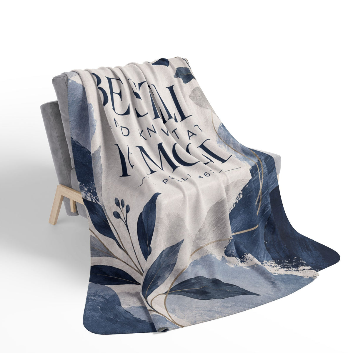 Be Still and Know Sherpa Blanket