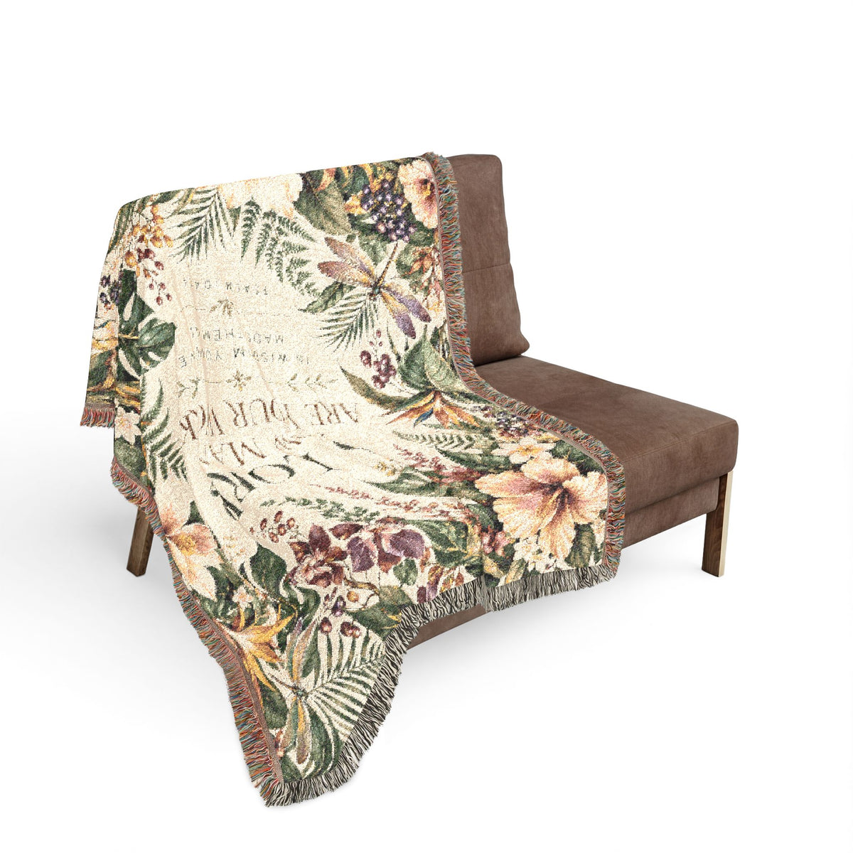 O Lord, How Many Are Your Works Tropical Floral Blanket