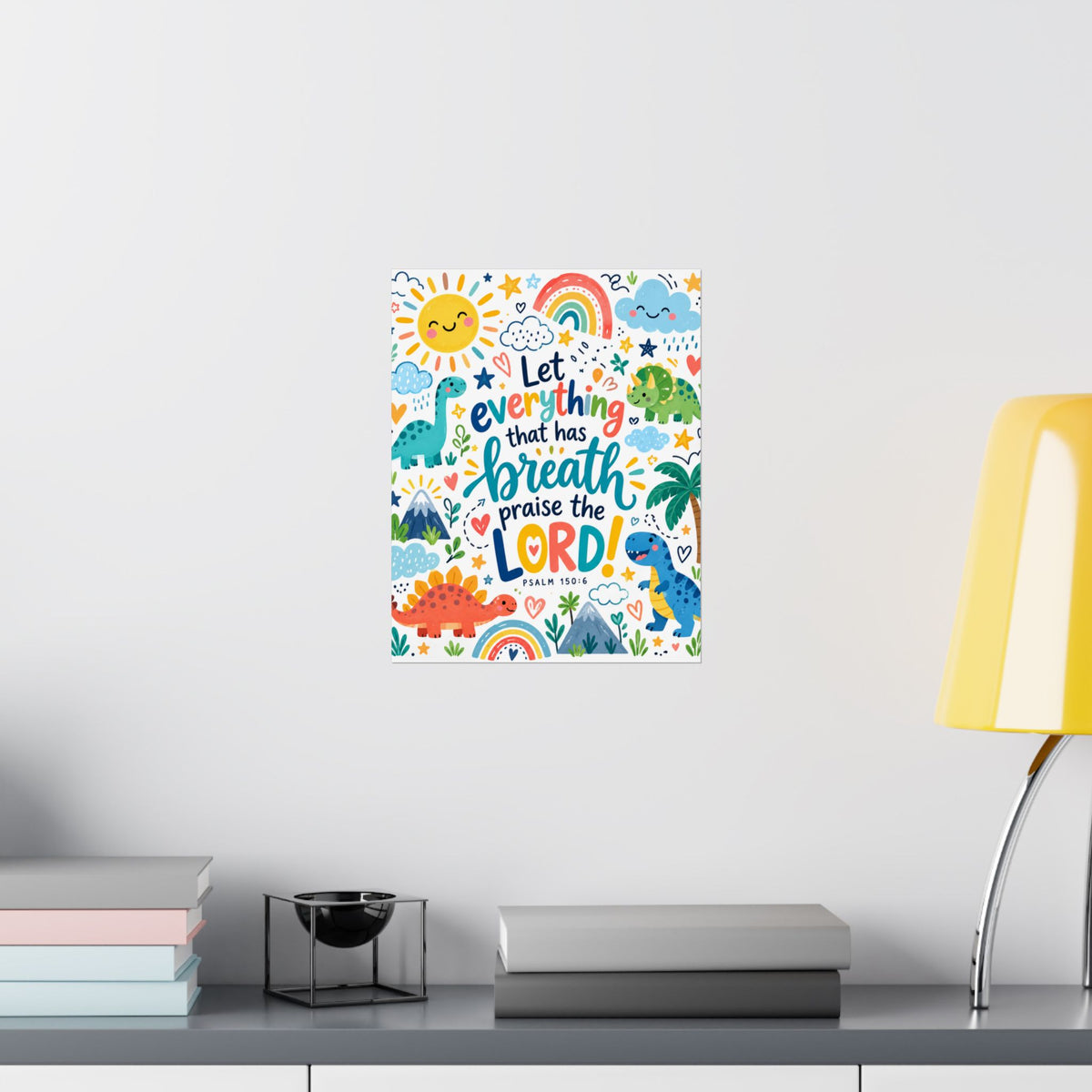 Let Every Thing Praise the Lord Dinosaurs Wall Art