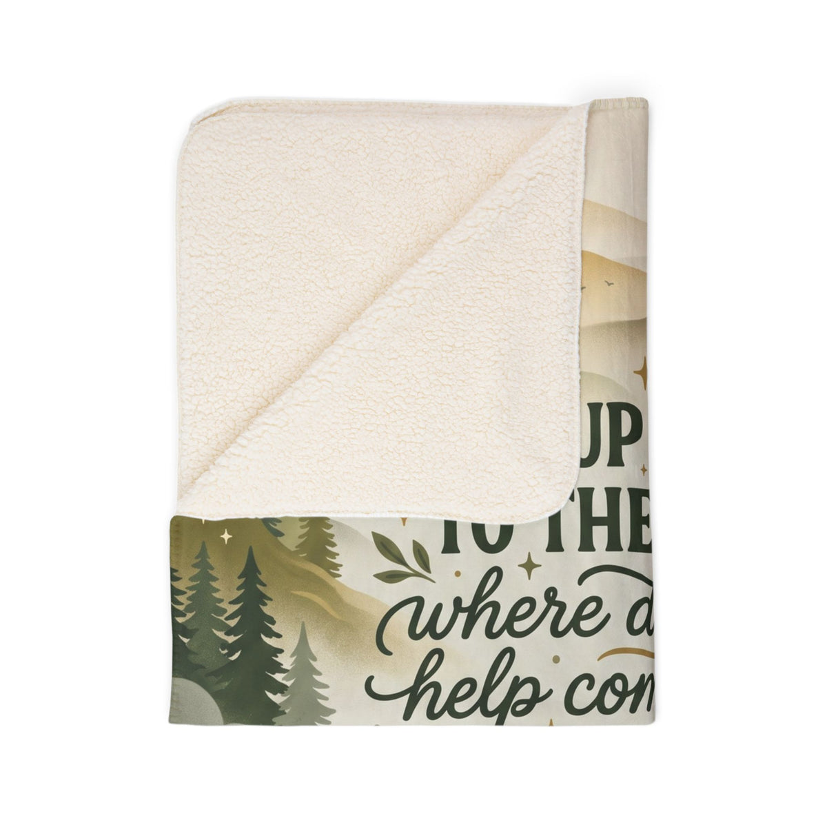 My Help Comes from the Lord Sherpa Blanket