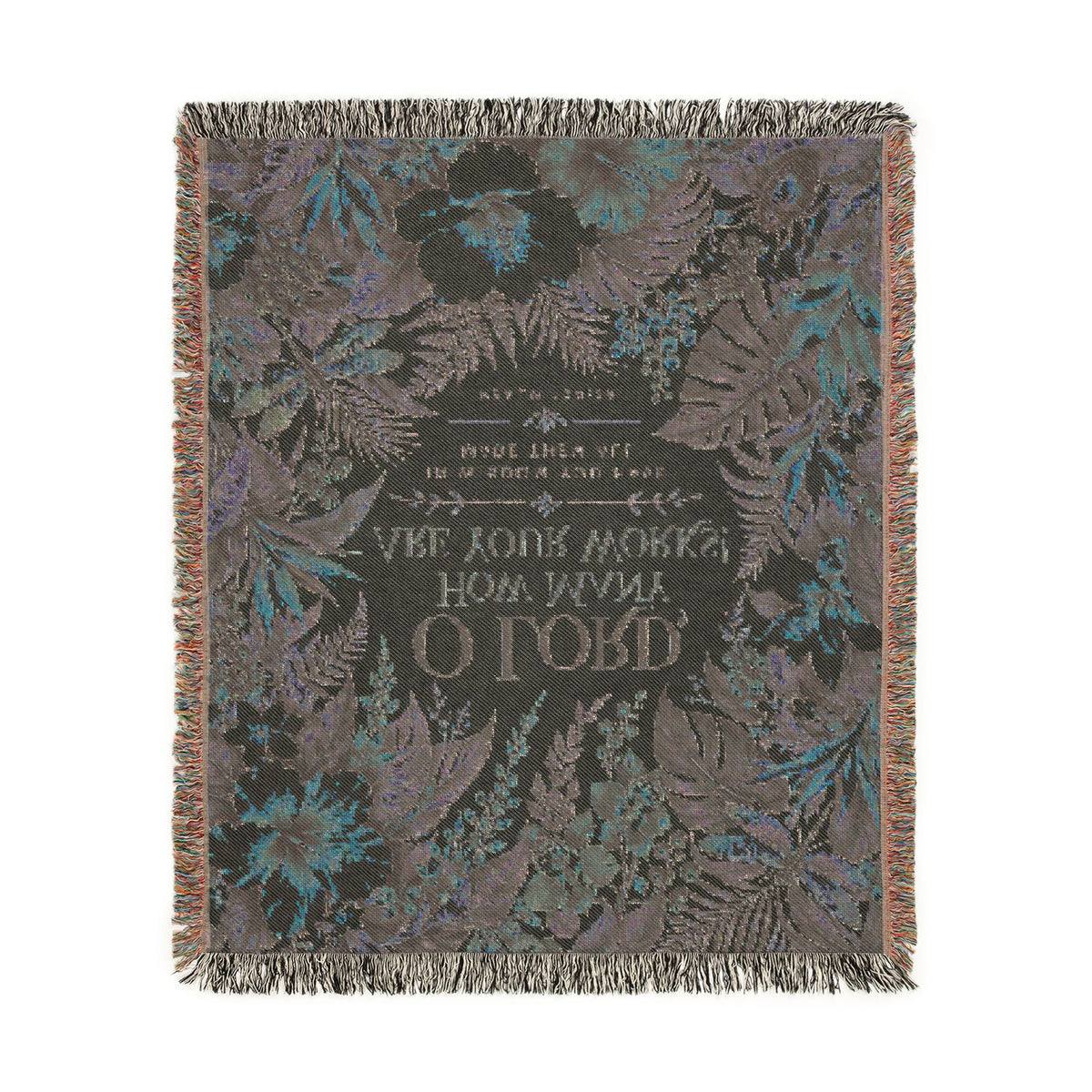 O Lord, How Many Are Your Works Tropical Floral Blanket