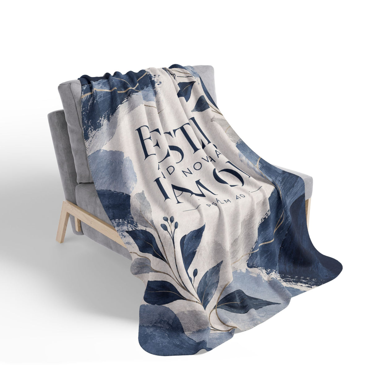 Be Still and Know Sherpa Blanket