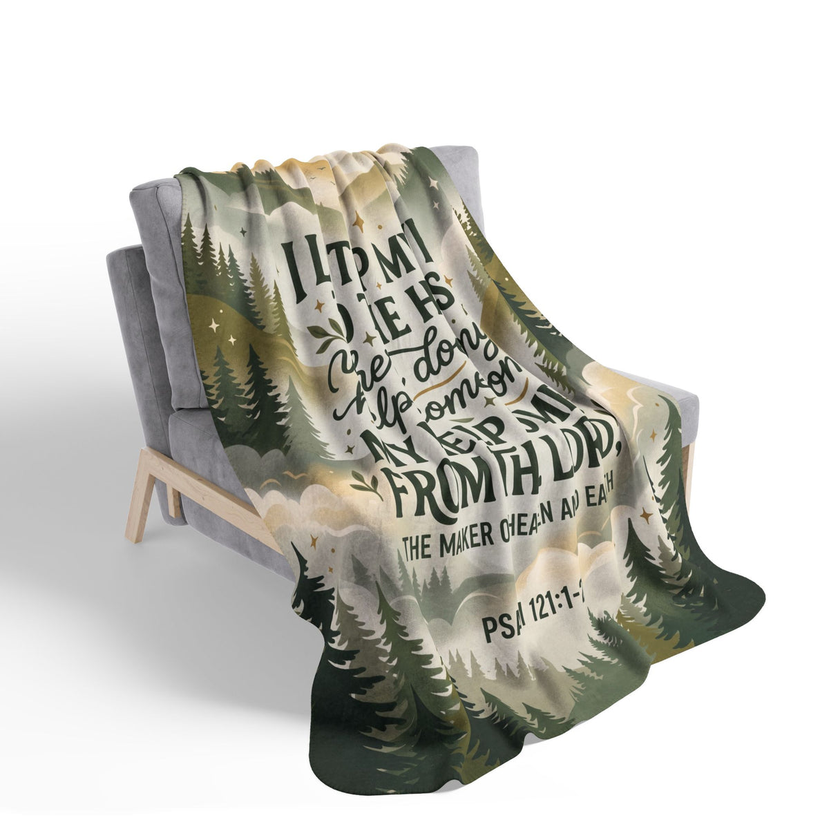 My Help Comes from the Lord Sherpa Blanket