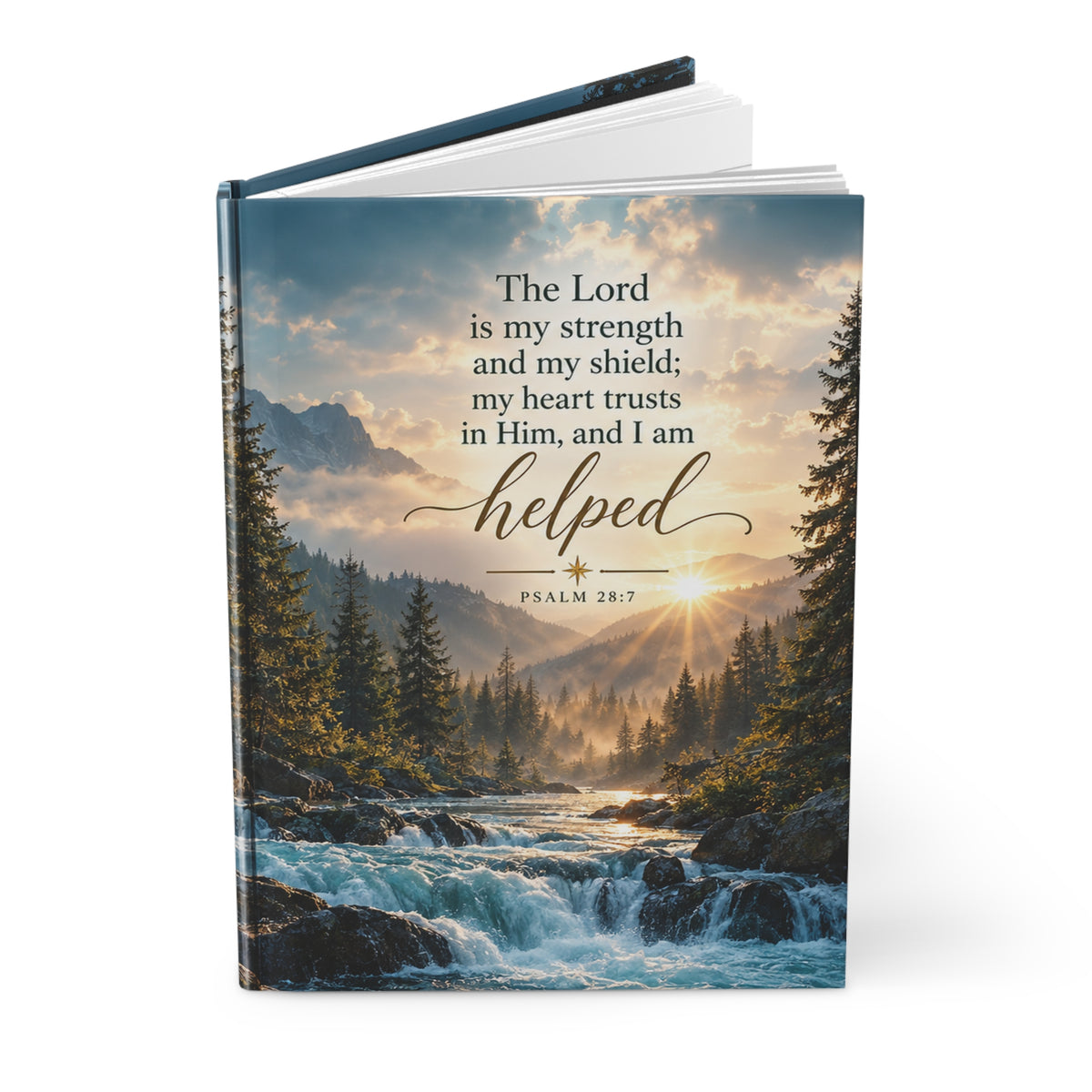 The Lord Is My Strength and My Shield Nature Hardcover Journal