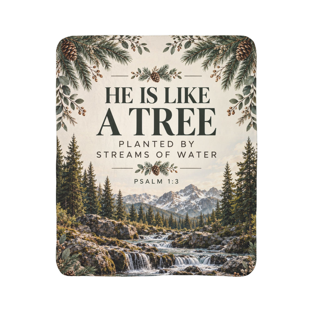 Planted by Streams of Water Fleece Blanket