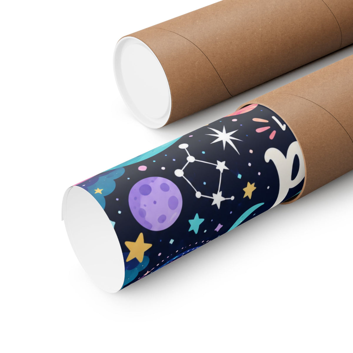 The Heavens Declare Purple Galaxy Wall Art
