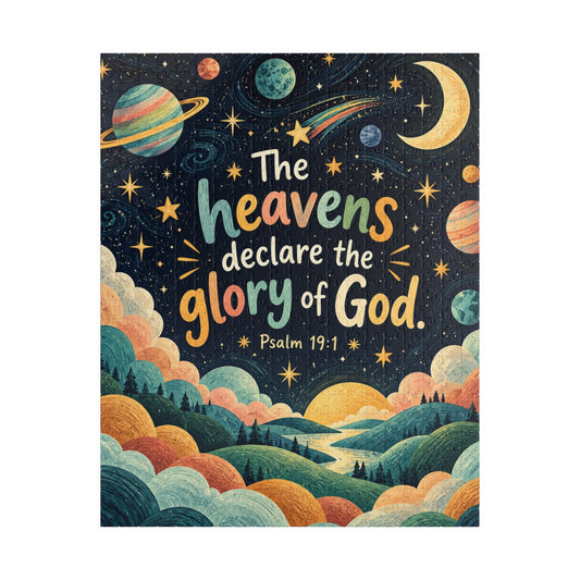 The Heavens Declare Sunset Galaxy Jigsaw Puzzle
