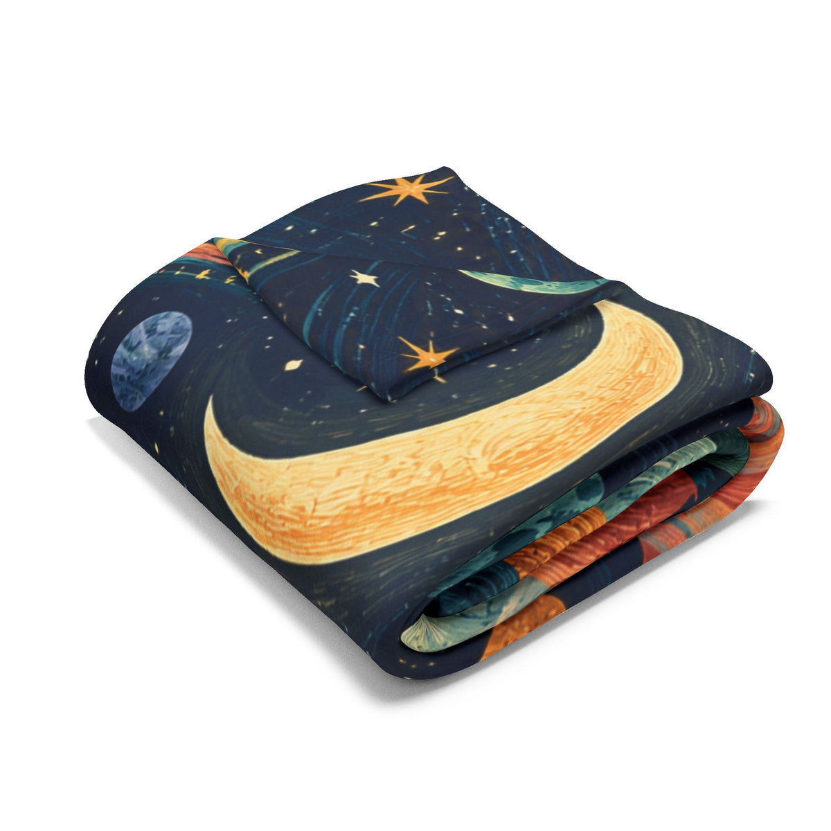 The Heavens Declare Sunset Galaxy Fleece Blanket