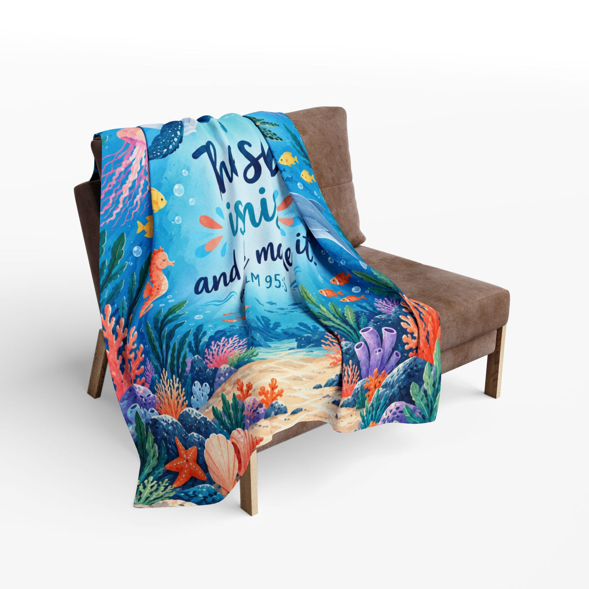 The Sea Is His Ocean Fleece Blanket