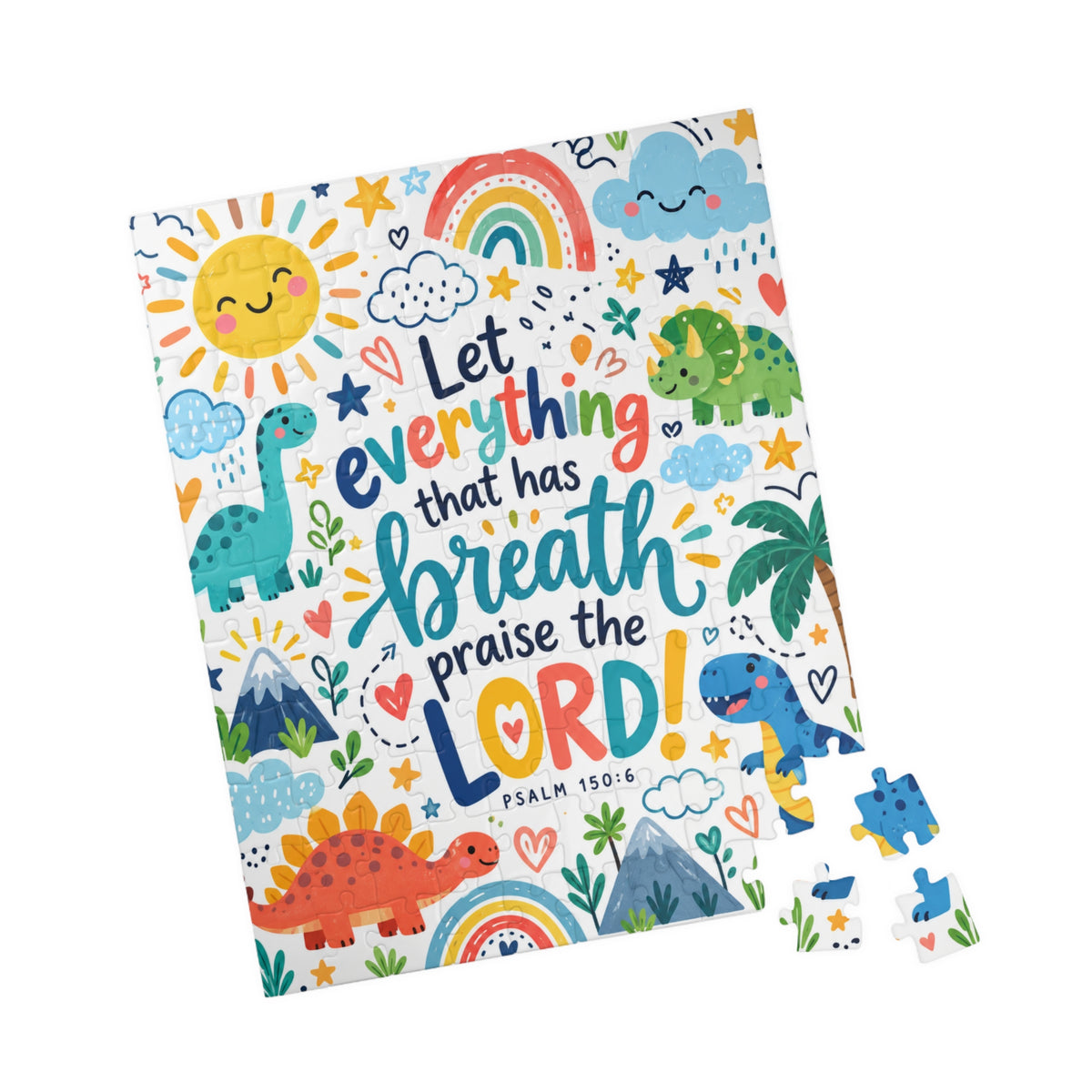 Let Every Thing Praise the Lord Dinosaurs Jigsaw Puzzle