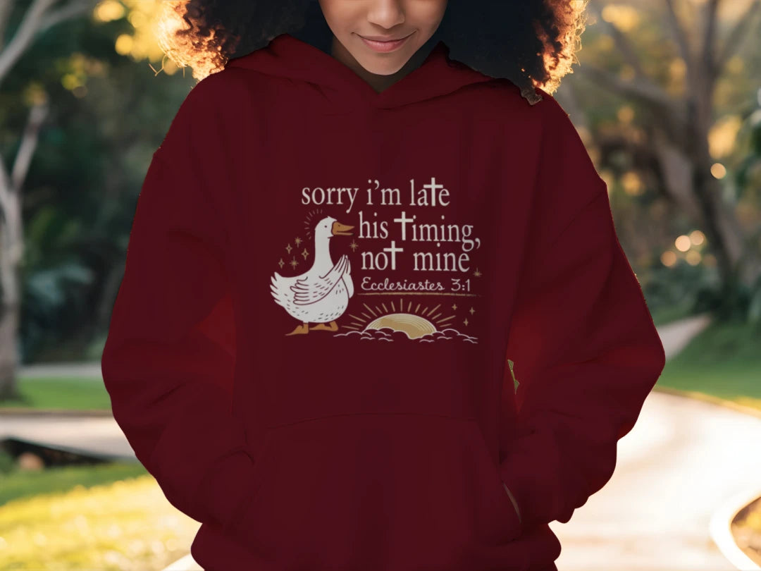 His Timing Hoodie