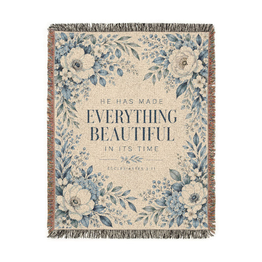 Everything Beautiful Woven Blanket
