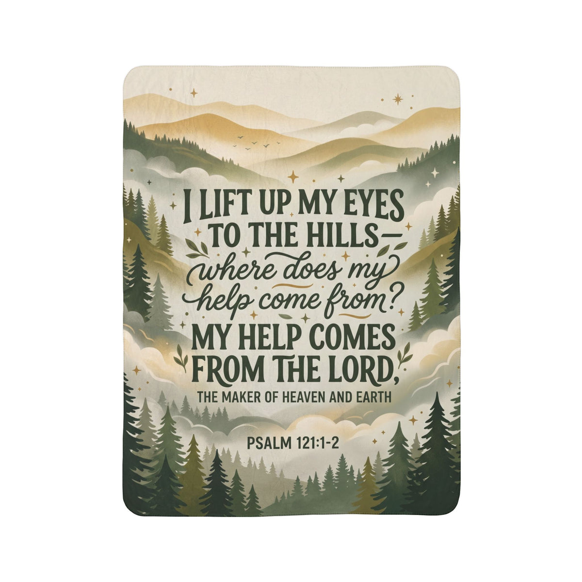 My Help Comes from the Lord Sherpa Blanket