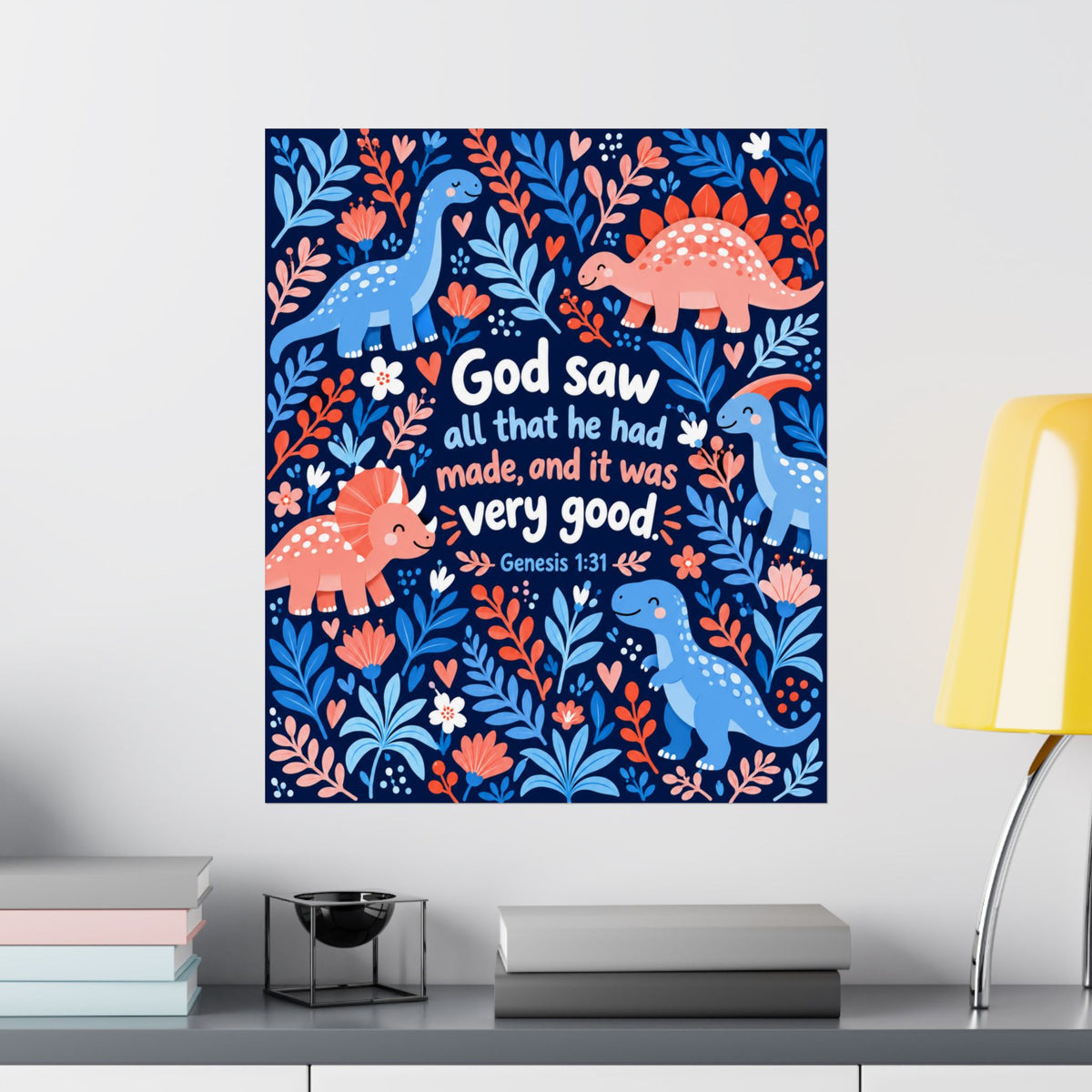 God Saw That It Was Very Good Dinosaurs Wall Art