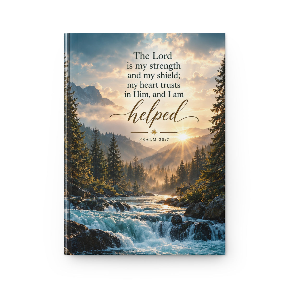 The Lord Is My Strength and My Shield Nature Hardcover Journal