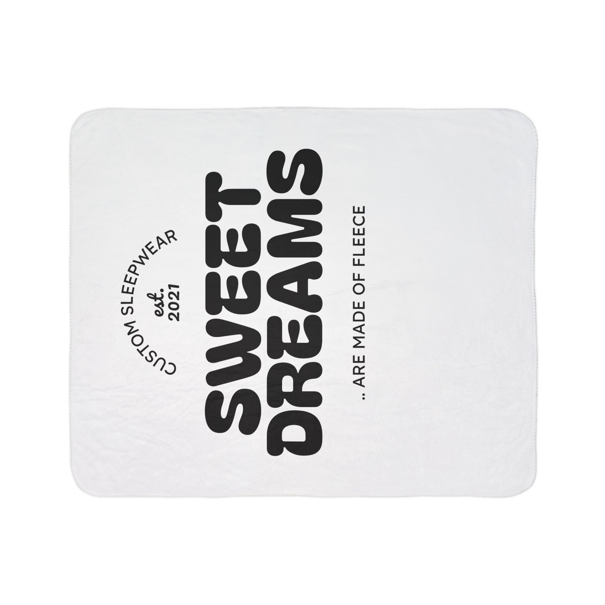 Cozy Sherpa Blanket - Sweet Dreams Fleece Throw for Comfort
